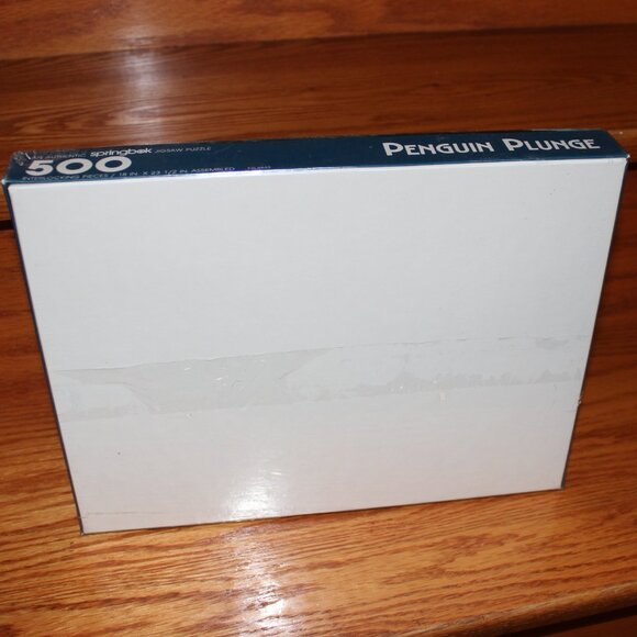 3/$77❤️new sealed vintage 1989 PENGUIN PLUNGE 500 pcs Springbok puzzle PZL4443 - Picture 5 of 10